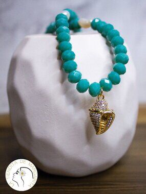 Crystal beaded necklace handmade